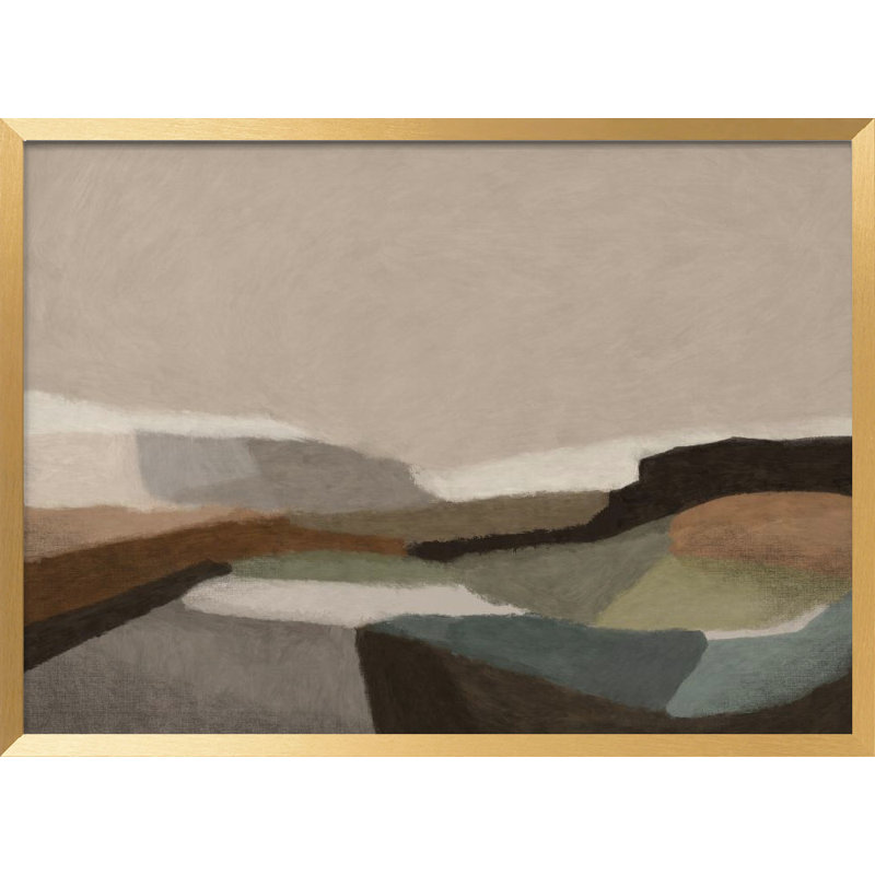 Abstract "Montego" Framed Print Wall Art, 8" H x 12" W 