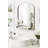 Cemile Metal Mirror with Shelves-1473806175
