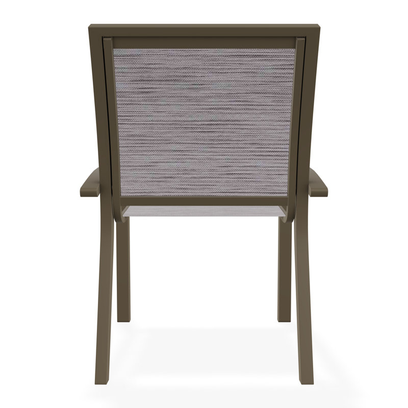 Chaise de café empilable Kendall, Bois de plage, Fossile