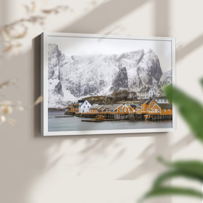 The Yellow Village II -Framed Print - Restickable