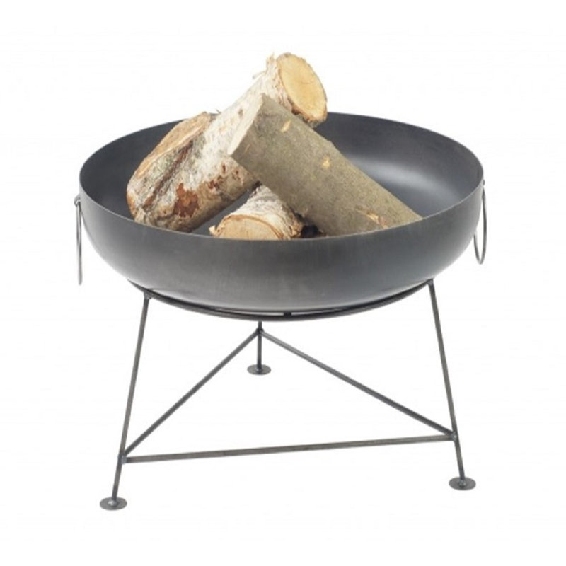 Peach Steel Smokeless Fire Pit Table, 30" H x 60" W x 60" D