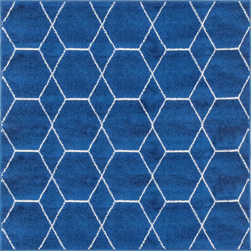 Debrodie Geometric Indoor Rug, Square 5'3"