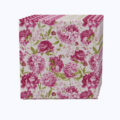 Cotton Floral Square Napkin
