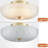 Modern 3-Light Ceiling Light Brass with 12 Inch Sanding Glass-163510992