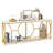 2-tier Top Console Table 71" Narrow Console Table For Entryway