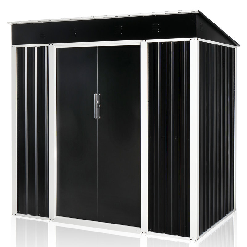Remise de rangement en métal l 6 pi x P 4 pi