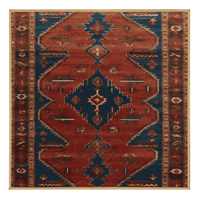 Tapis brun lavable à la machine
