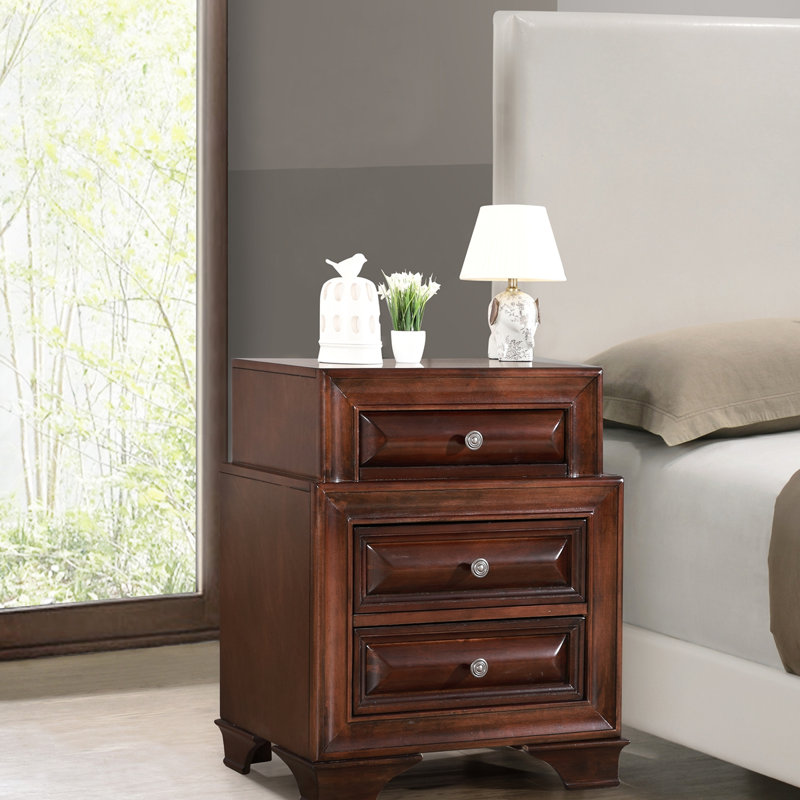 Charline 24'' W Nightstand, Cappuccino