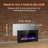 Thickness 3.8 Inch Recessed & Wall Mounted Electric Fireplace With Remote Control and Timer, Automatic Flame Change, TV & Wall Decoration-911514973