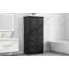 Armoire de rangement haute et large avec portes pour salle de bain / bureau
