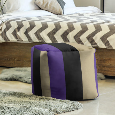 Repose-pieds cube la ours college stripes