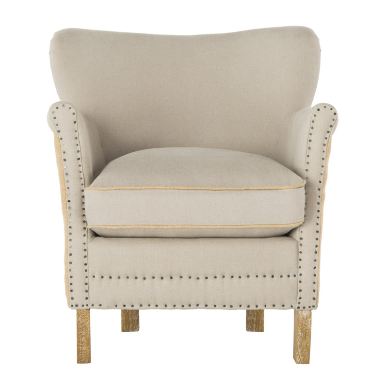 Fauteuil à oreilles de 26,6 po de largeur, Beige