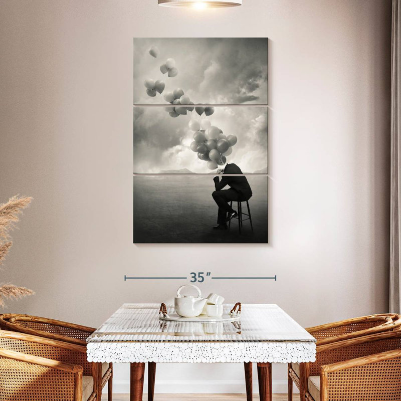Alcaraz Think Abstract, H 50 po x l 32 po