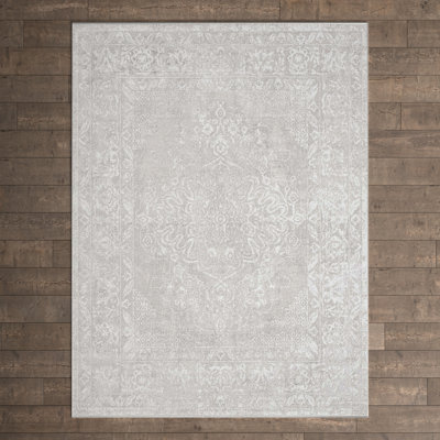 Audres Oriental Gray/Ivory Area Rug