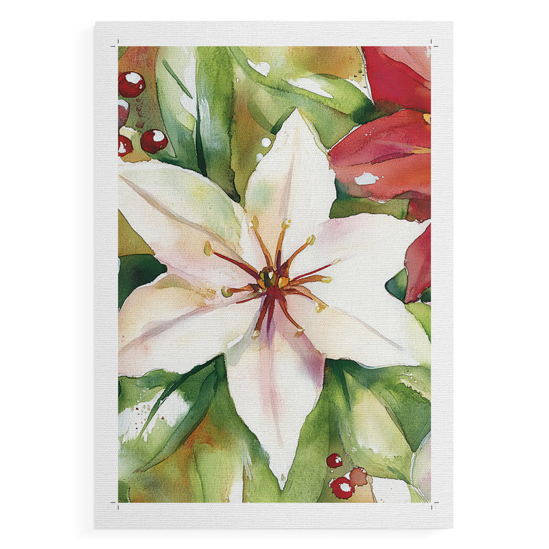 Christmas Holiday Art DCCL - Impression sur toile seulement - NON-CADRE, H 18 po x l 12 po