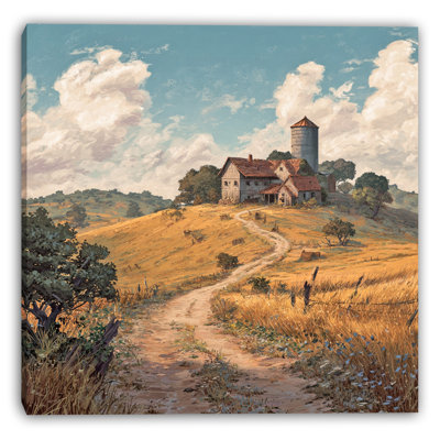Golden Grove Barn Wrapped Canvas Wall Art