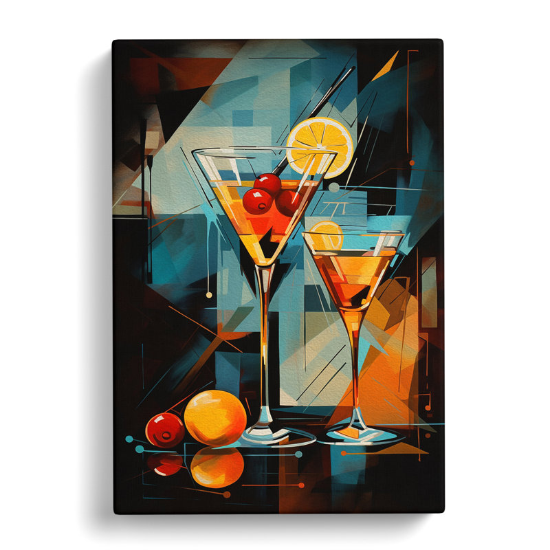 Cocktail Abstract - Print, 60cm H x 40cm W x 3cm D