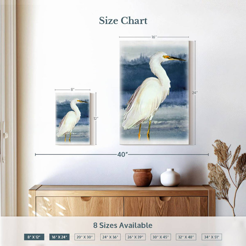 Ronce bleue sur Blue Heron II, H 12 po x l 8 po