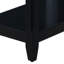 Black Accent Table For Apartments - With Shelf And Drawer With Wood Compact Spaces-1902137943
