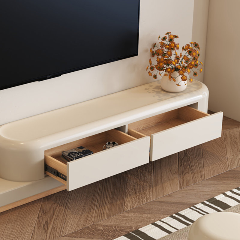 Extendable TV Stand with Rounded Edges