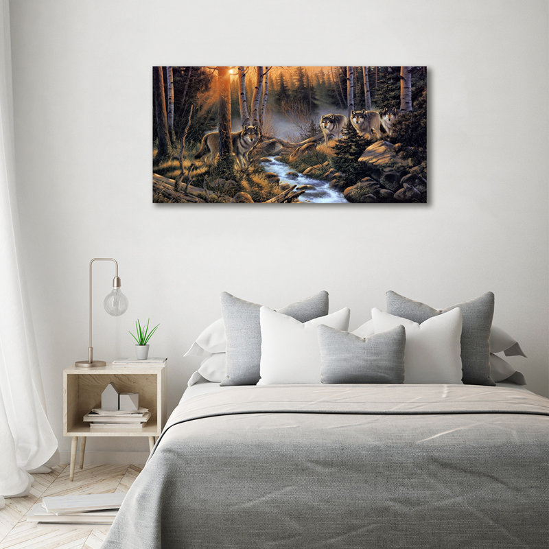 Pack Of Wolves - Wrapped Canvas Print