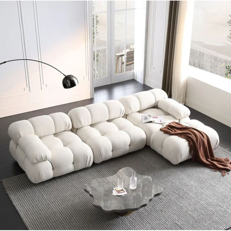 Varsho Boucle Sectional Sofa