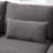 100.2" L-shaped linen sofa with ottoman-223523160