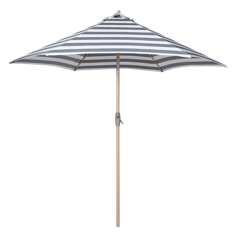 Parasol de marché avec manivelle 58,4 po Anitha, Noir