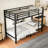 Twin Over Twin Metal Bunk Bed For Teens And Adults,space-saving/noise Reduced/no Box Spring Needed, Black-1231929263-1231928913