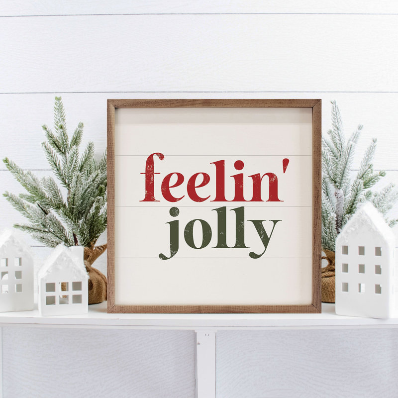 Feelin Jolly - blanc, H 8 po x l 8 po