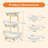 Modern 3-Tiered Ceramic Fruit&Dessert & Snack Bowl With Metal Stand-195404016