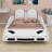 Race Car-Shaped Platform Bed With Wheels-1677034002