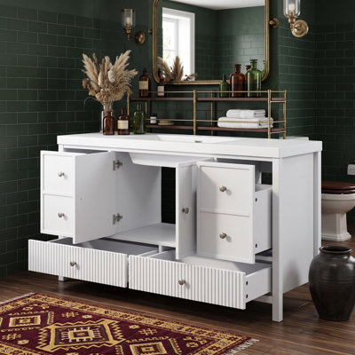 Meuble-lavabo avec lavabo et 4 tiroirs