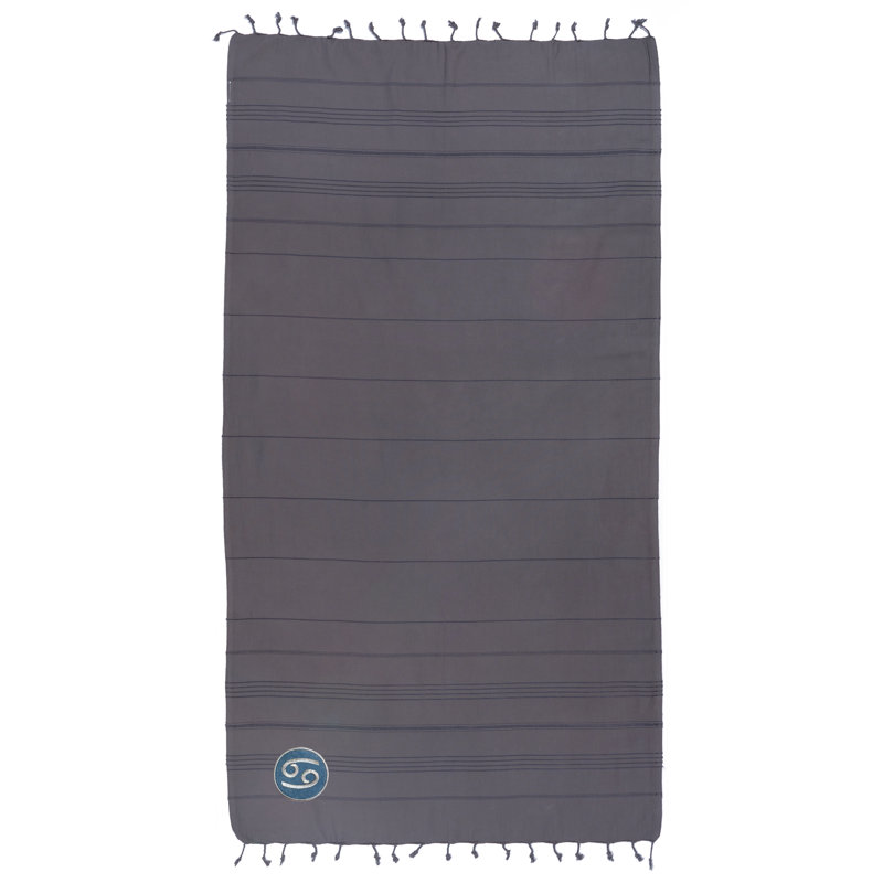Serviette de plage 100% coton Linum Home Textiles, gris