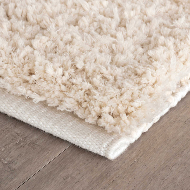 Tapis performance en microfibre tissé à la main ivoire Kodiak, Rectangle 9 pi 6 po x 13 pi 6 po