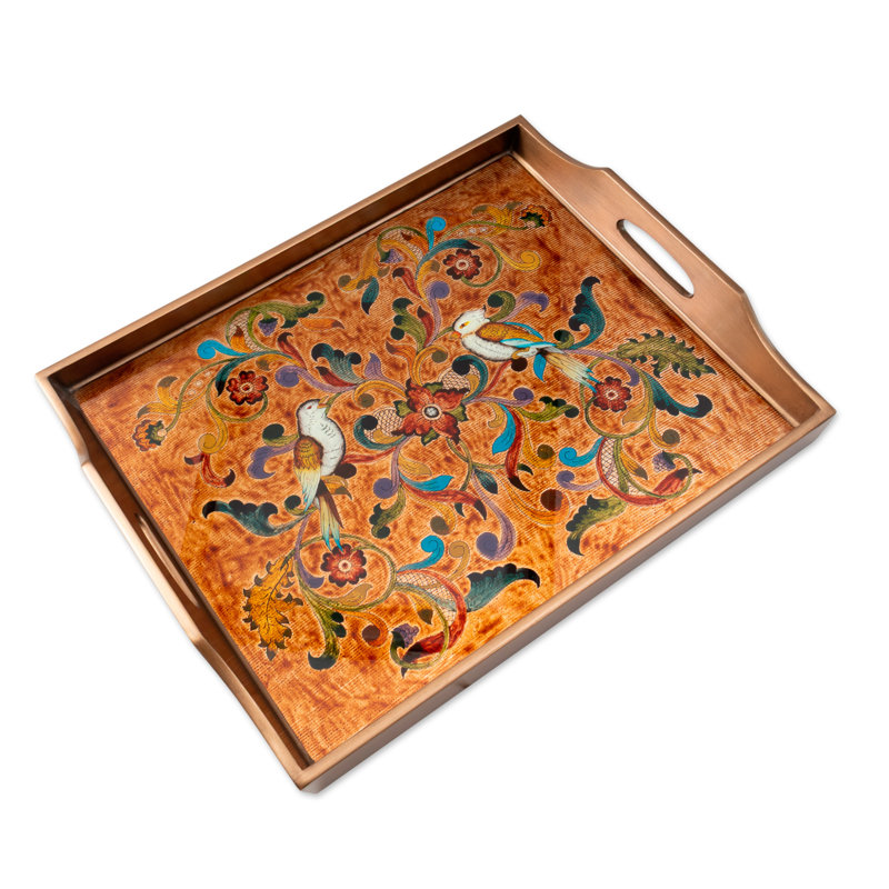 Feleshia Glass Tray