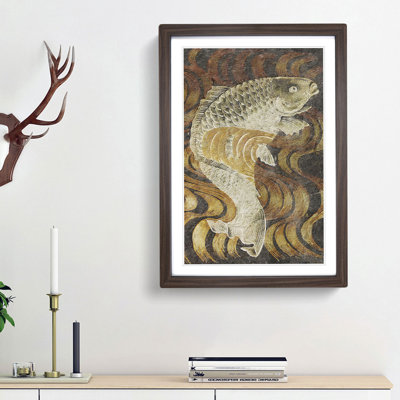 A Carp Fish Swimming Upstream - Single Picture Frame Painting
