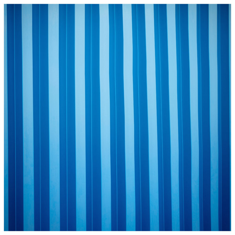 Blue Vertical Stripes Double Sided Throw Pillows, 26 x 26 inches