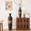 Vase de plancher en rotin tissé à la main 24 po Aaban, finition dégradée coucher de soleil 3 tons, grand vase décoratif Boho-564218327