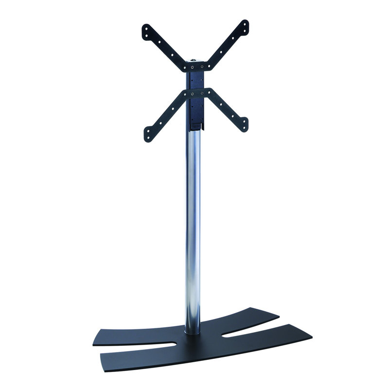 Chriz Wall Mount for LCD/Plasma/LED with Shelving, Holds up to 30 kg, Black