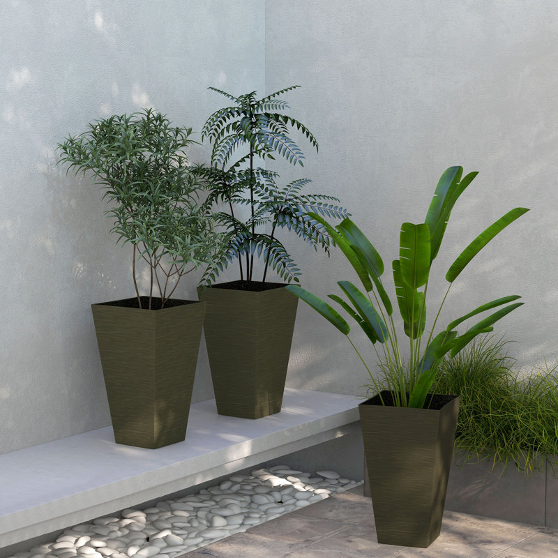 Pot à fleurs, Gris