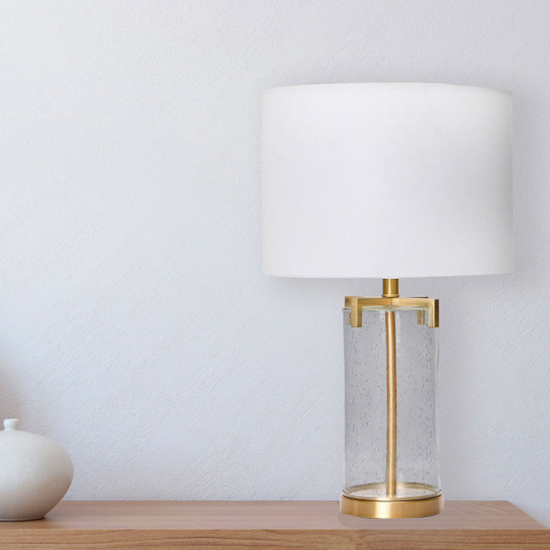 Table Lamp, Clear/Gold