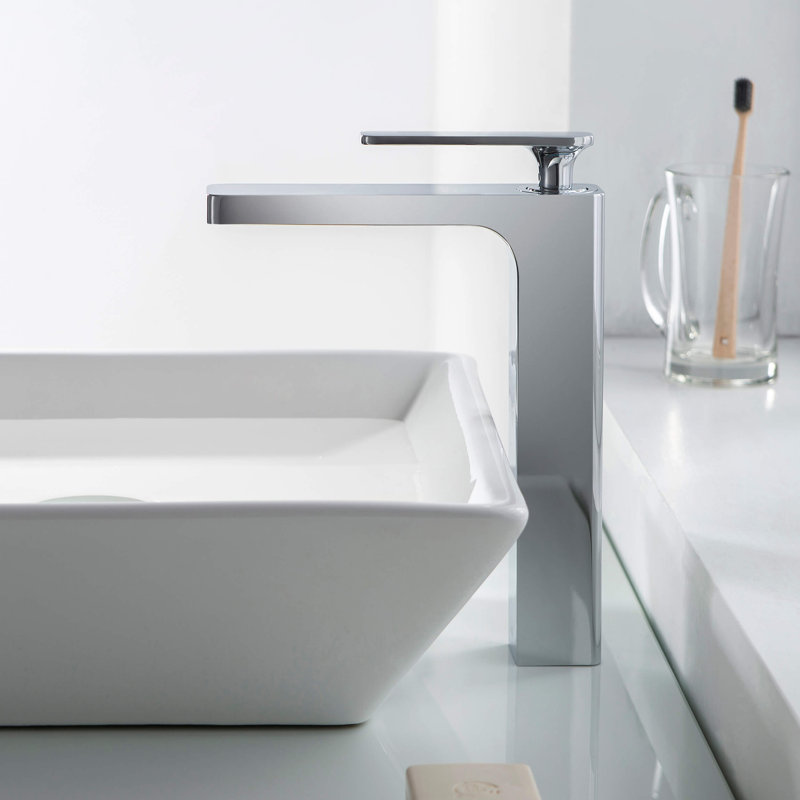Robinet de salle de bain Infinity, Chrome, Sans bonde escamotable