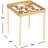 Serafina Glass Top End Table