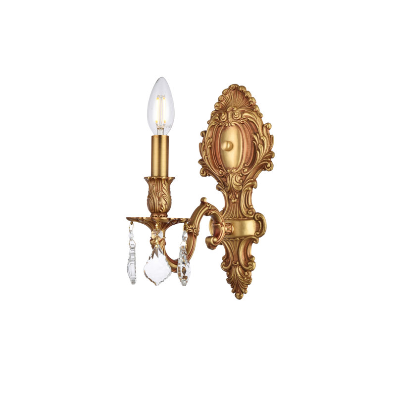Monarch Mordechay Royal Cut Crystal, 11.5" H x 5" W x 5" D, French Gold, 1