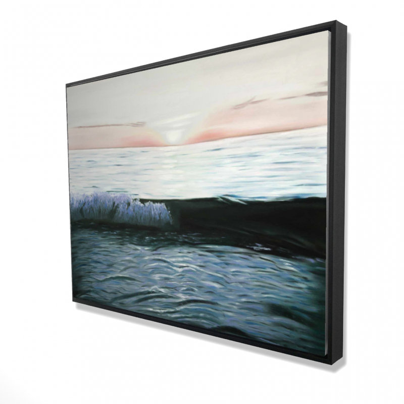 Desaturated Sunset Print On Canvas