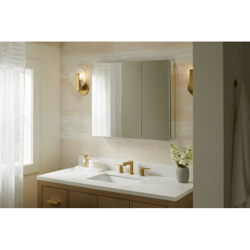 Hint One-Light Sconce, Brushed Brass