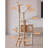 Minimalist Wooden Cat Tree with Sisal Rope Posts & Space Capsule
