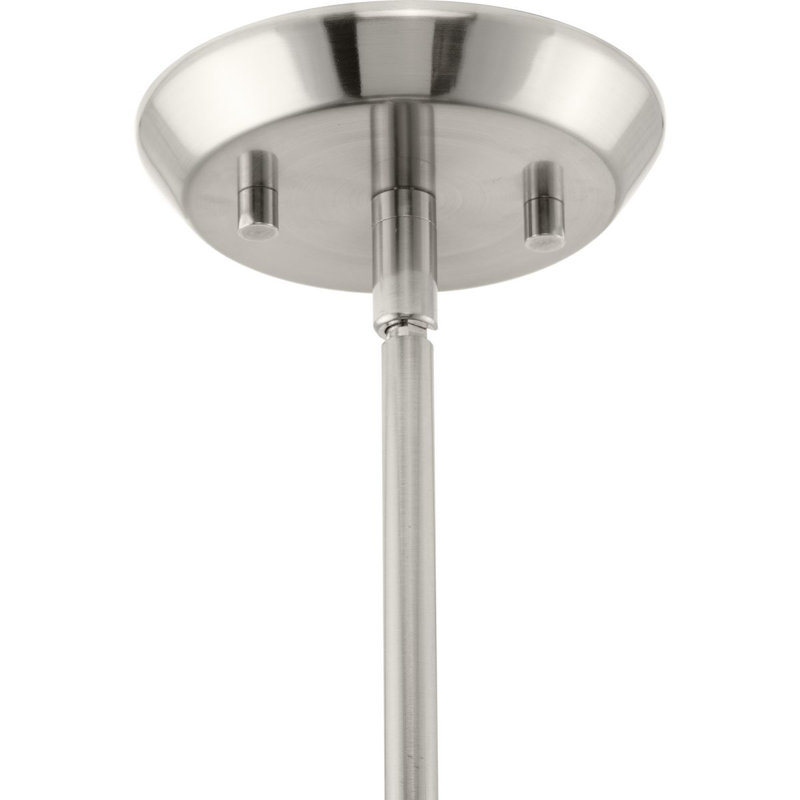 Eldine 1 - Light Teardrop Pendant, Brushed Nickel, 14.25" H x 9.87" W x 9.87" D