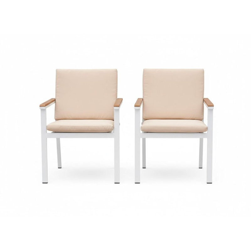 Chaise avec accoudoirs d'extérieur Boaz